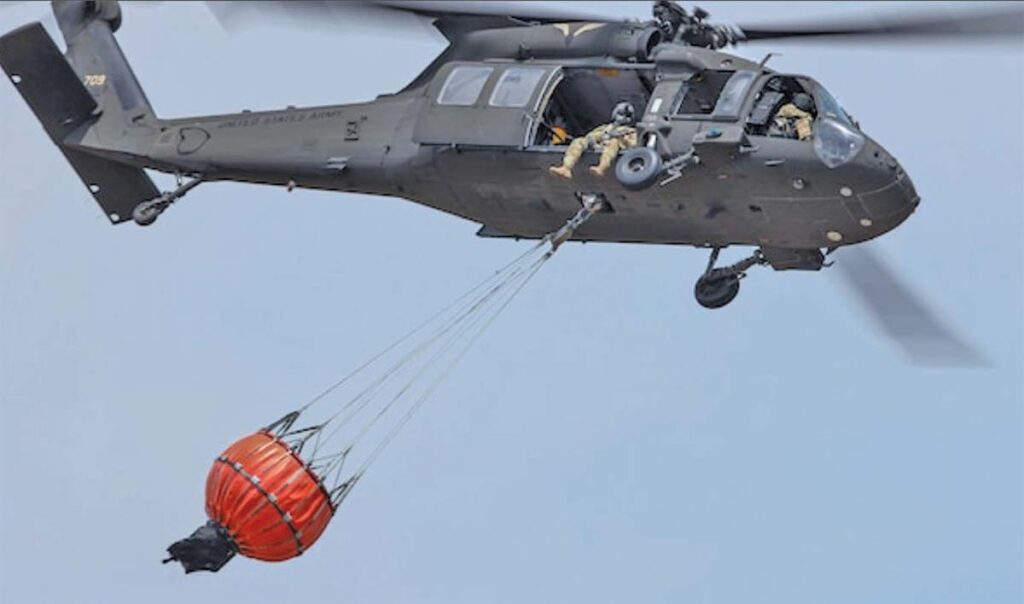 Oklahoma Army National Guard helicopter crews dropped nearly 400,000 gallons of water on wildfires in Northwestern Oklahoma.