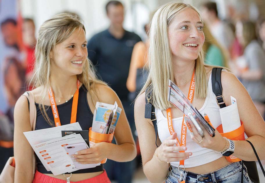 Two freshman get ready for classes to start at Oklahoma State.